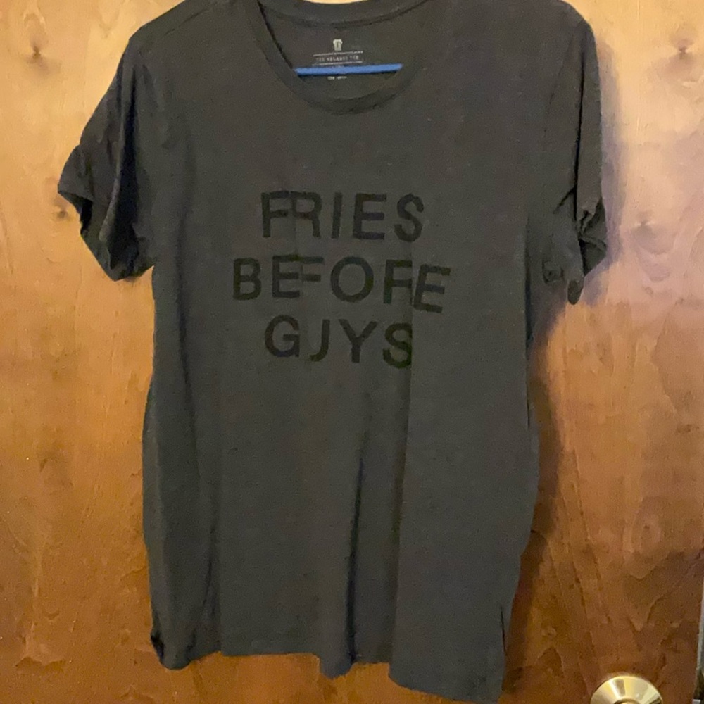 Gray Graphic Tee - Fries Before Guys